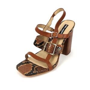 Karl Lagerfeld Snake Print Marlow Slingback Sandal
